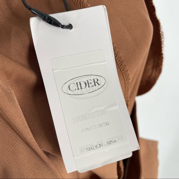 Cider Womens Brown Polyester Pants Size XL NEW - Picture 8 of 10